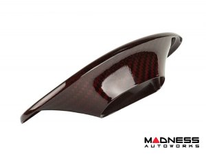 FIAT 500 ABARTH Headrest Inserts - Carbon Fiber (4pc set) - Red Candy